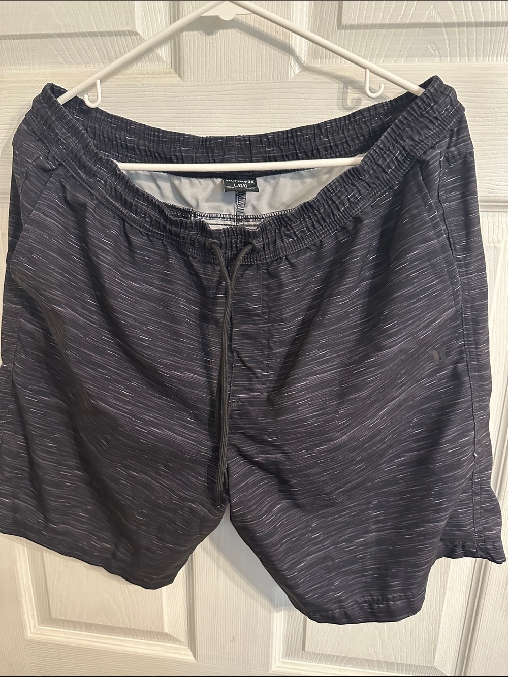 Hurley Men's Black Heather Swim Trunks